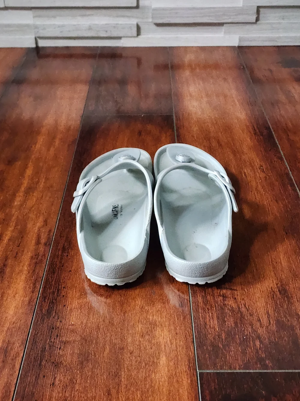 Birkenstock Gizeh EVA Light Gray Waterproof Sandals Kids Size 32 EU